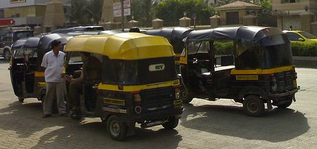 Mumbai auto rickshaws